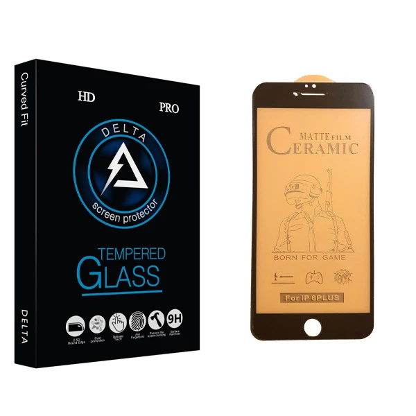 محافظ صفحه نمایش سرامیکی دلتا مدل Fit مناسب برای گوشی موبایل اپل iPhone 6 Plus