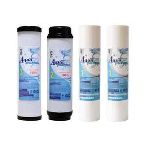 فیلتر دستگاه تصفیه آب آکوا پیورست مدل الیافی و کربن گیاهی مجموعه 4 عددی