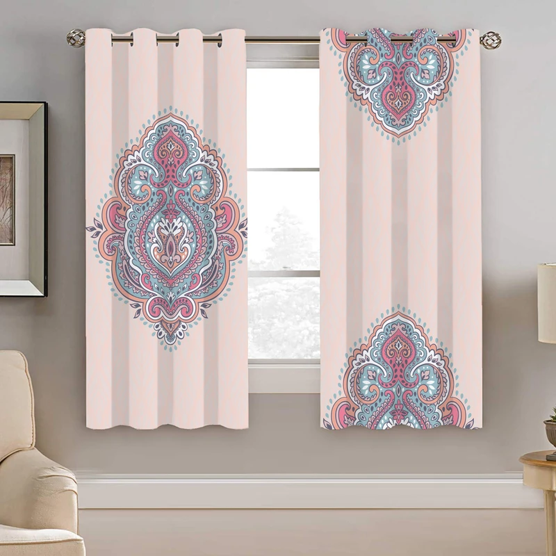 پرده نیروانا طرح سنتی مدل مخمل کد 4521 سایز 140×200 سانتی متر