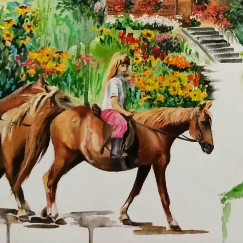 تابلو نقاشی رنگ روغن مدل بهشت احساس