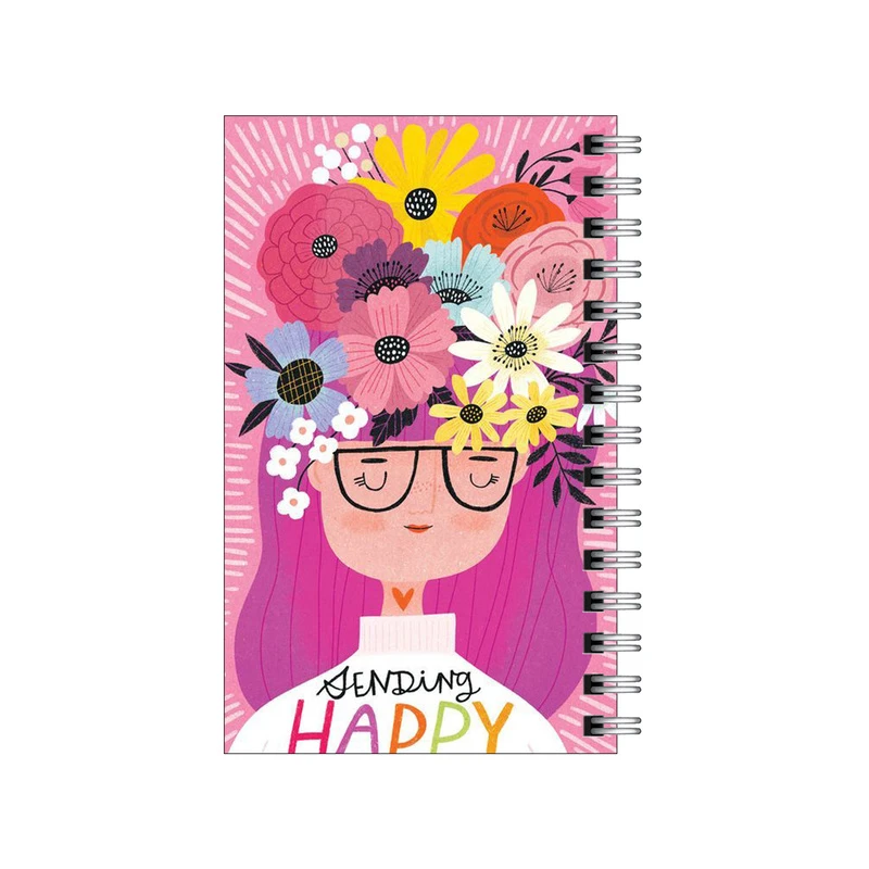 دفترچه یادداشت مدل to do list طرح دختر شاد کد 7942282
