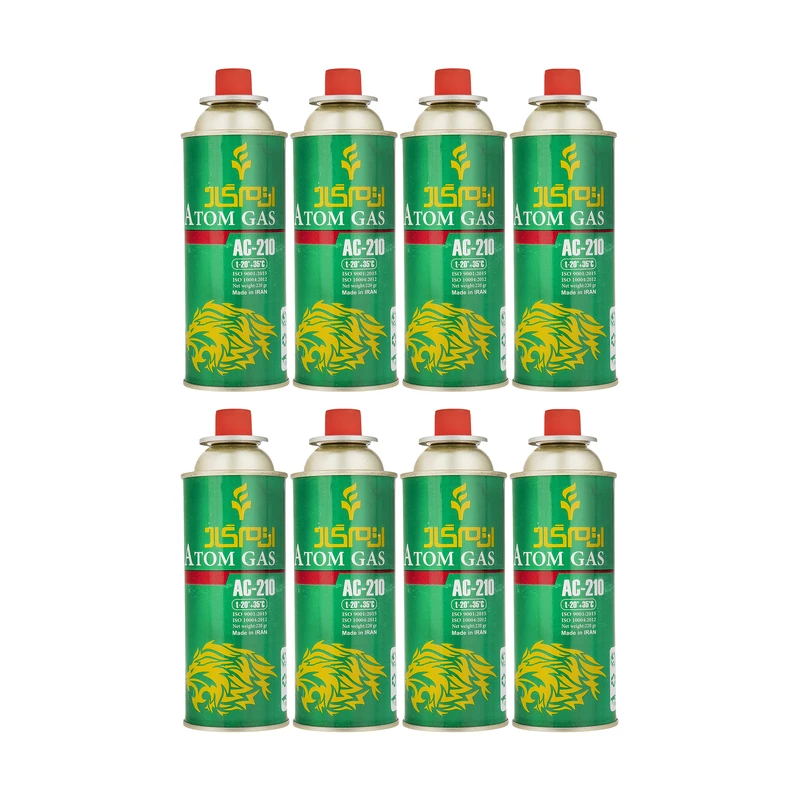 کپسول سوخت 220 گرمی اتم گاز مدل ac_210 بسته 8 عددی