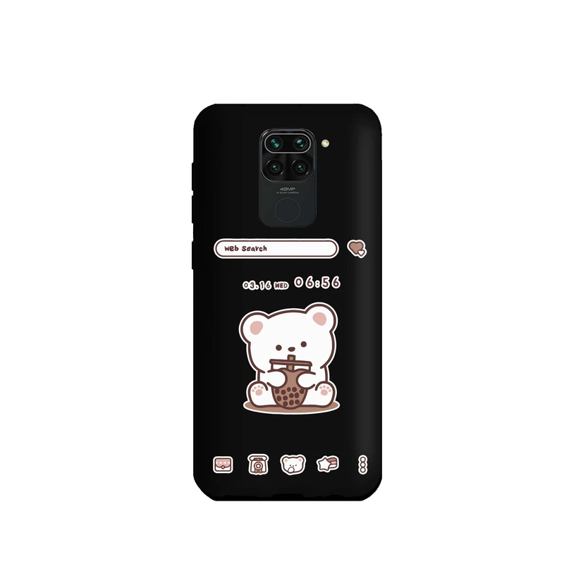 کاور طرح خرس اسموتی کد m2886 مناسب برای گوشی موبایل شیائومی Redmi Note 9 / Redmi 10X 4G