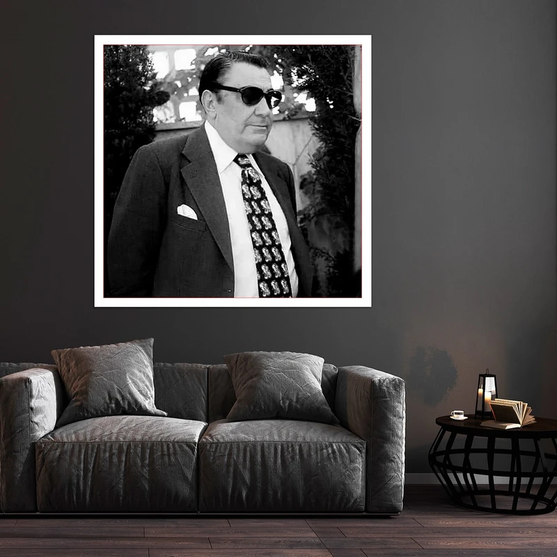 تابلو بکلیت طرح مشاهیر ایران غلامحسین بنان مدل قاب شاسی W-S9761