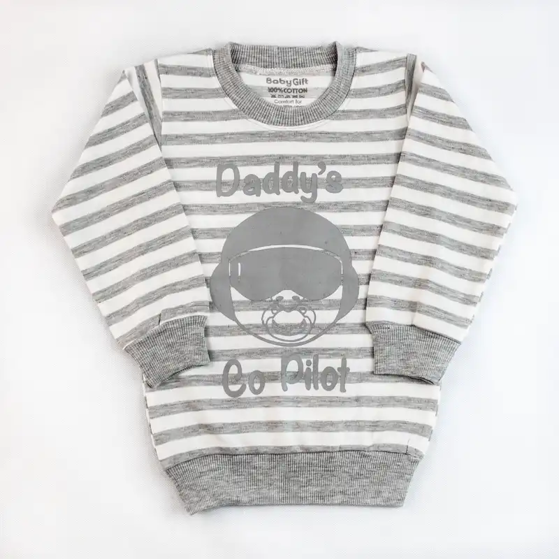 ست سویشرت و شلوار بچگانه مدل خلبان کد 611