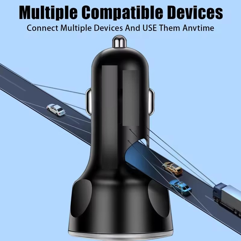 شارژر فندکی 66 وات فیوپلاس مدل FP-89 به همراه کابل usb-c