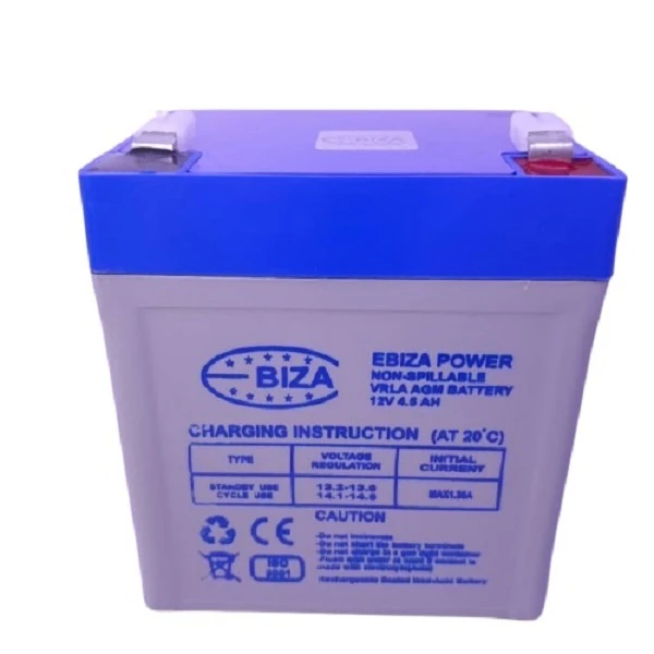 باتری UPS با ولتاژ 12 ولت و شدت جریان 4.5 آمپرساعت مدل ebiza