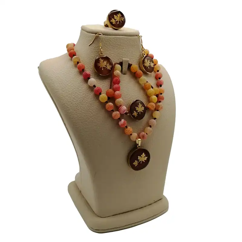 ست زنانه زرین هنر ایران مدل ورق طلا پاییز