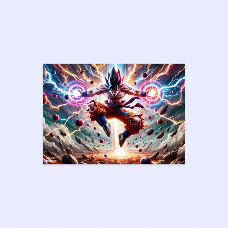 پوستر هومرو مدل فلزی طرح انیمه Dragon Ball کد PS1194