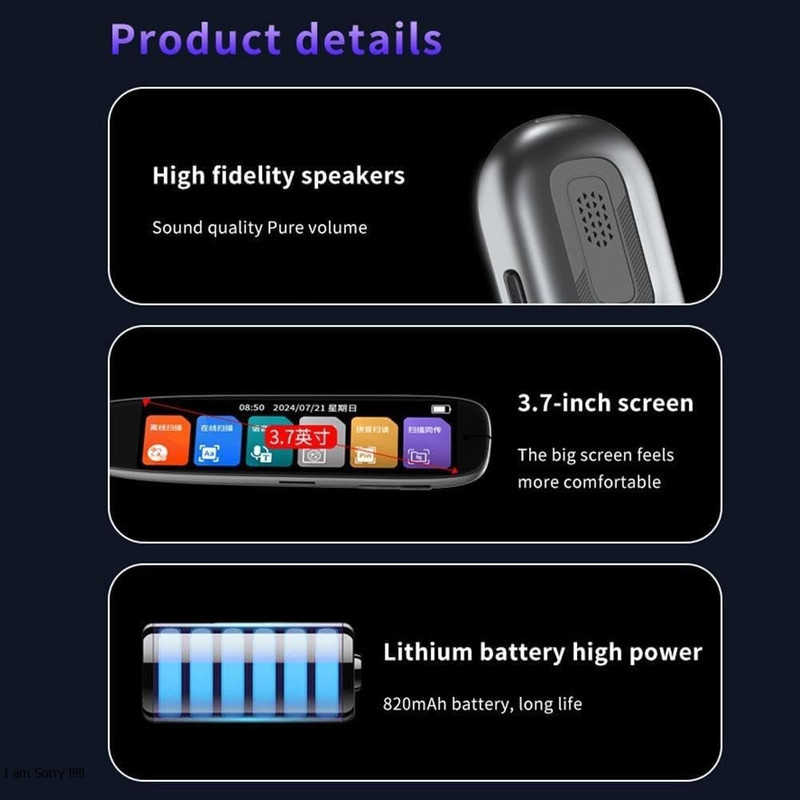 قلم مترجم هوشمند مدل S65 به همراه دوربین قلم مترجم هوشمند مدل S65 به همراه دوربین