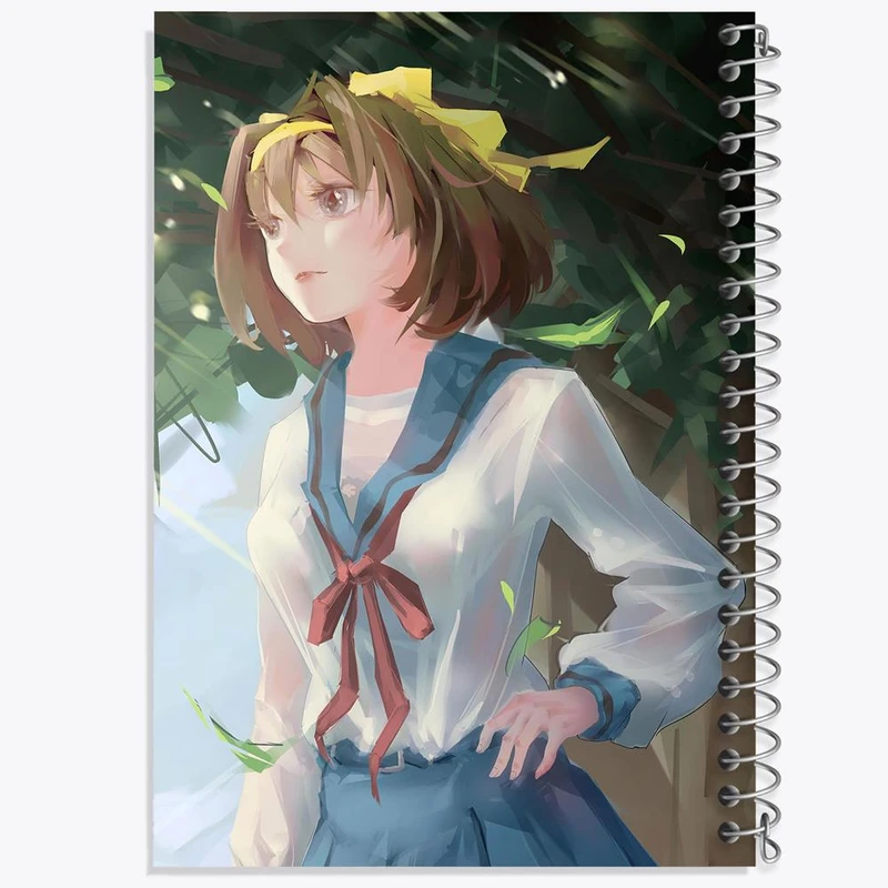 دفتر مشق 50 برگ خندالو مدل هاروهی انیمه ناپدید شدن هارومی سوزومیا The Disappearance of Haruhi Suzumiya کد 23142