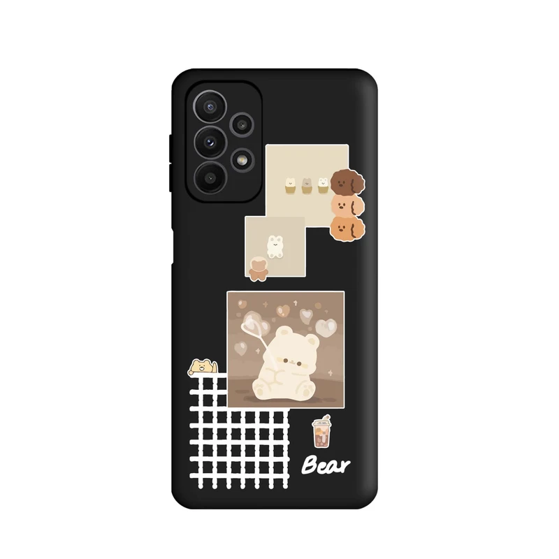 کاور قاب گوشی طرح قاب عکس خرس دخترونه کد k340 مناسب برای گوشی موبایل سامسونگ Galaxy A53