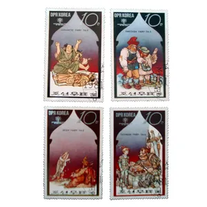 تمبر یادگاری مدل تمبر یادگاری مدل کارتونی کد bc-1863 مجموعه 4 عددی