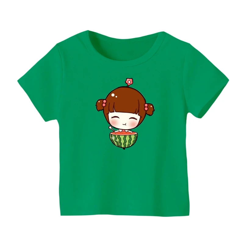 تی شرت آستین کوتاه بچگانه مدل دخترک یلدایی کد 24