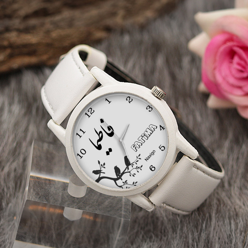 ساعت مچی عقربه ای زنانه ناکسیگو طرح فاطیما کد LF3451