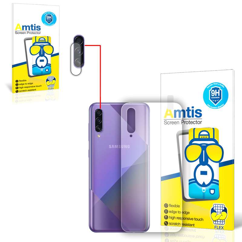 محافظ لنز دوربین امتیس مدل A50s مناسب برای گوشی موبایل سامسونگ GALAXY A50S به همراه محافظ پشت گوشی