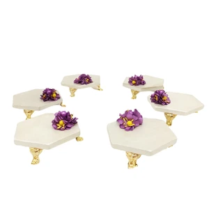 مجموعه ظروف هفت سین 6 پارچه مدل کلاسیک کد 499