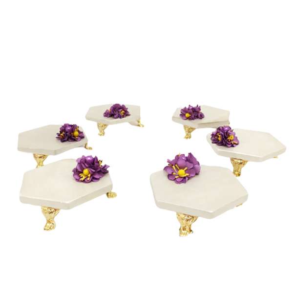 مجموعه ظروف هفت سین 6 پارچه مدل کلاسیک کد 499