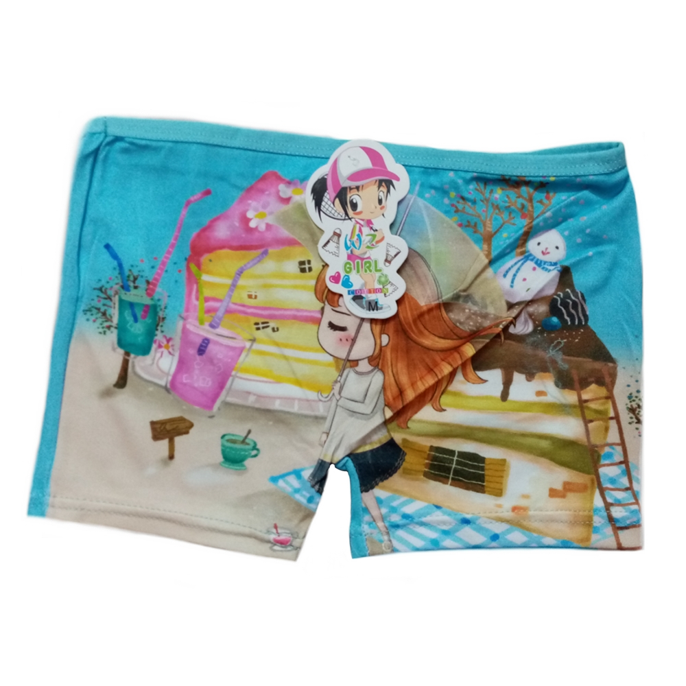 شورت دخترانه مدل دختر رنگ آبی