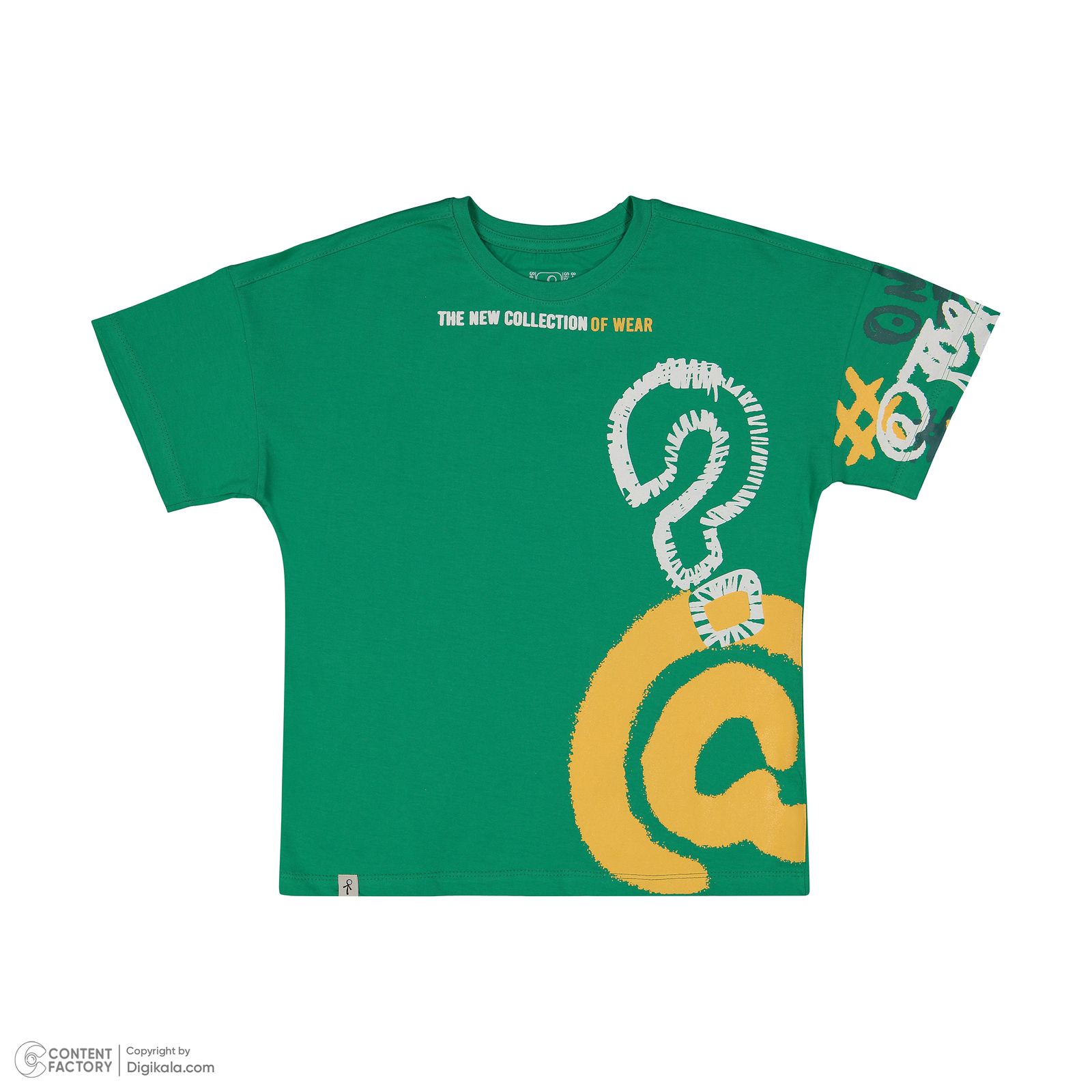 تی شرت آستین کوتاه پسرانه سون پون مدل 13911087 رنگ سبز -  - 2
