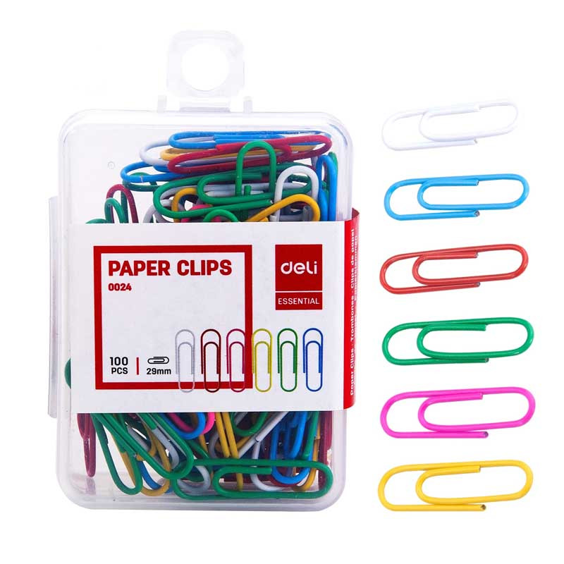 گیره کاغذ دلی مدل 0024 کد 146547 بسته 100 عددی