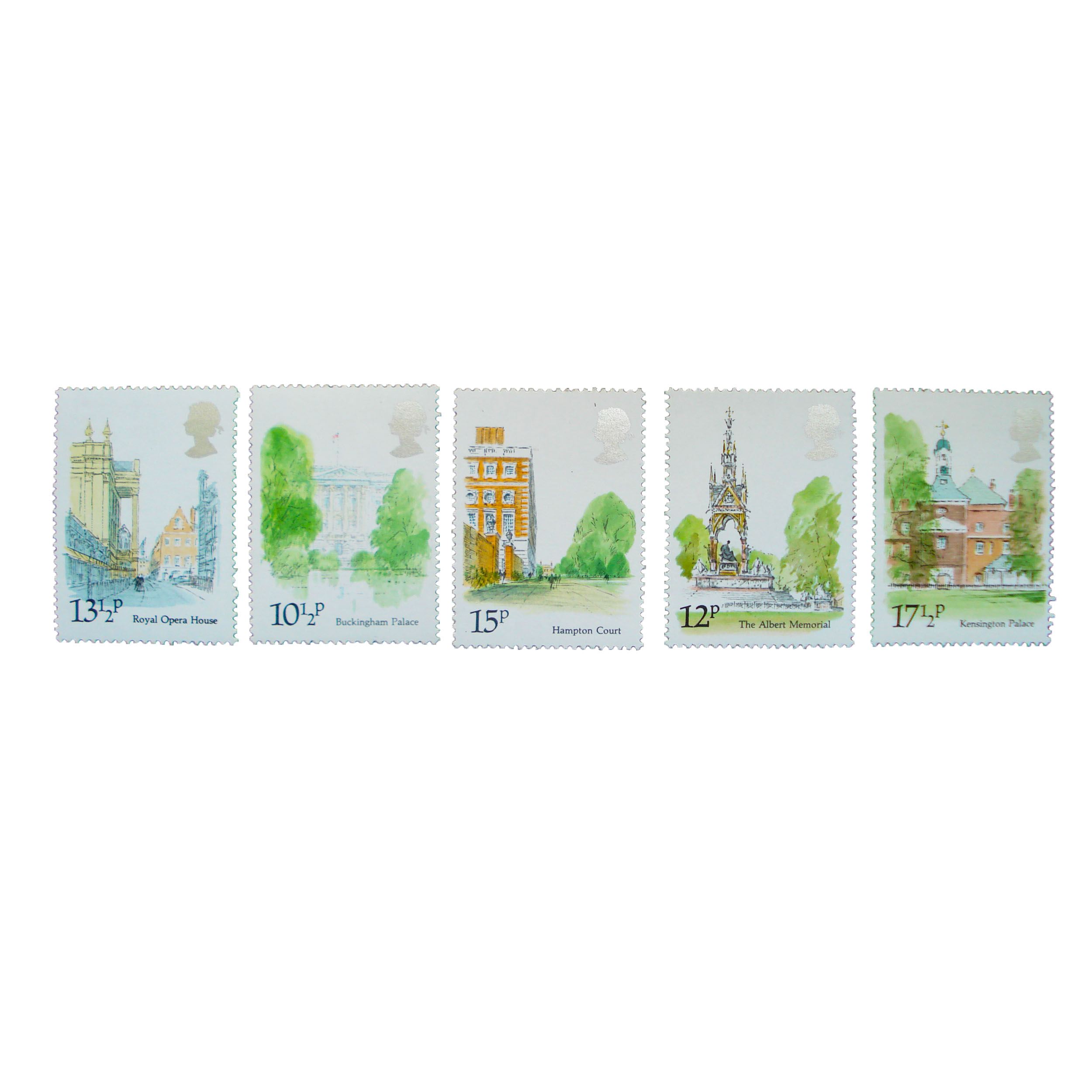 تمبر یادگاری مدل London Landmarks مجموعه 5 عددی