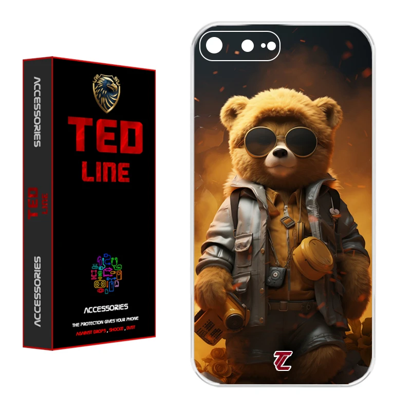 کاور تد لاین طرح خرس جنگی کد 1103 مناسب برای گوشی موبایل اپل Iphone 7 Plus / 8 Plus