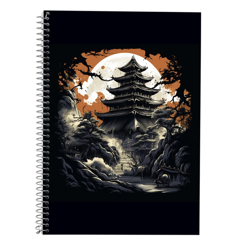 دفتر زبان 50 برگ مدوپد مدل دوخط طرح Vindland Saga کد DF3283