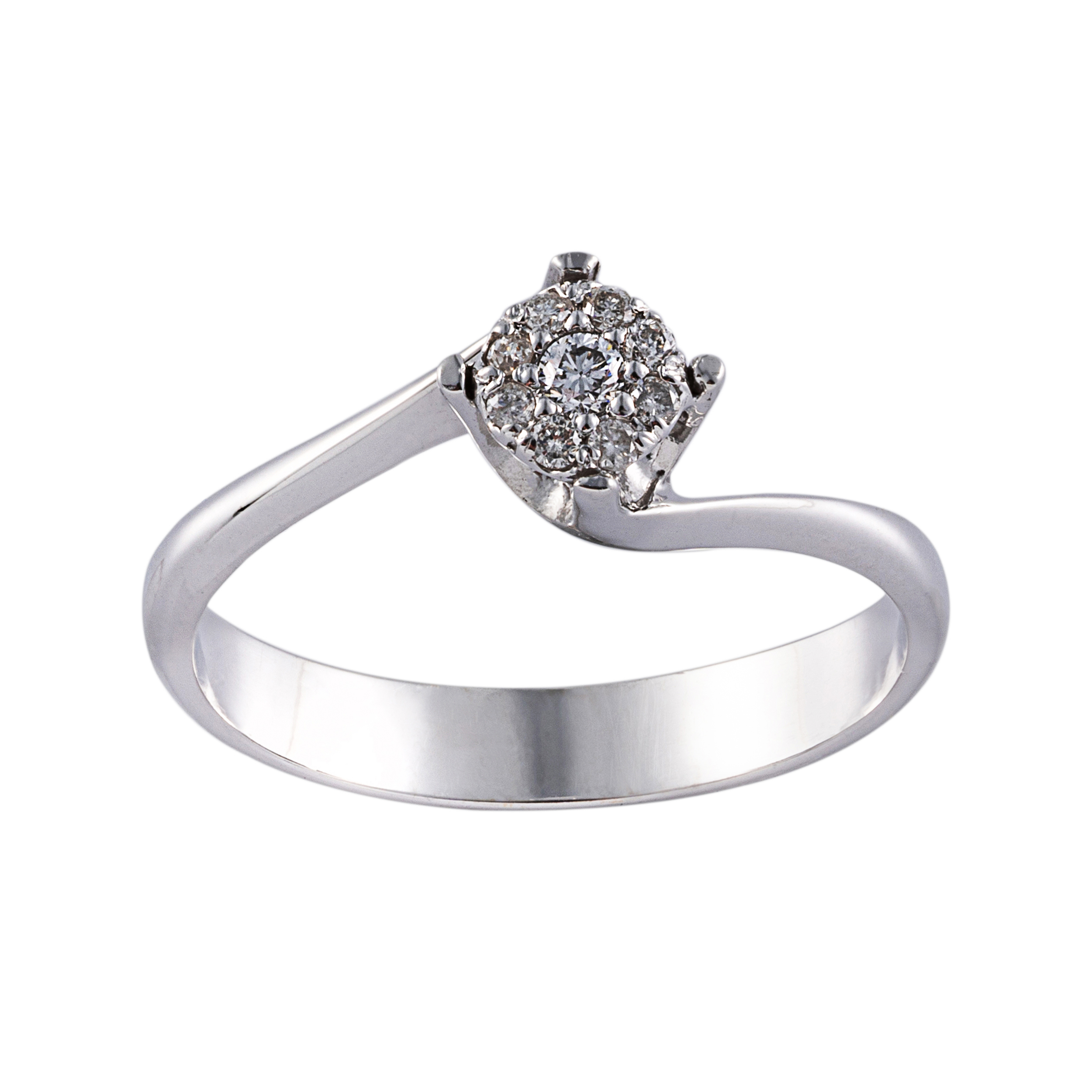 انگشتر طلا 18 عیار زنانه جواهری سون مدل 0032