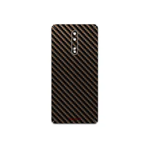 MAHOOT Glossy-Brown-Fiber Cover Sticker for Nokia 8