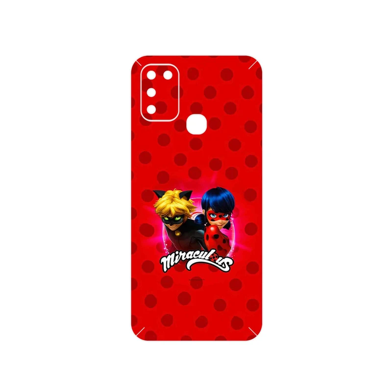 برچسب پوششی ماهوت مدل Ladybug and Cat Noir مناسب برای گوشی موبایل اینفینیکس Hot 10 Play