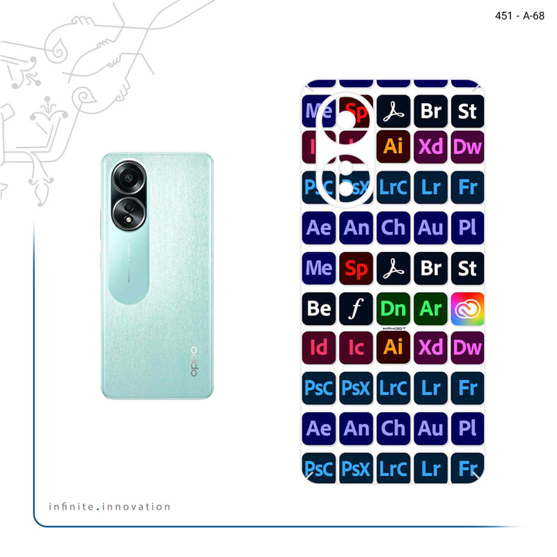 برچسب پوششی ماهوت مدل Adobe مناسب برای گوشی موبایل اپو A58 4G