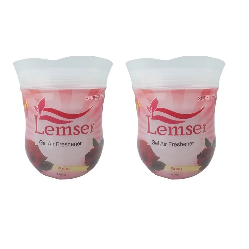 ژل خوشبو کننده هوا لمسر مدل rose وزن 180 گرم بسته 2 عددی