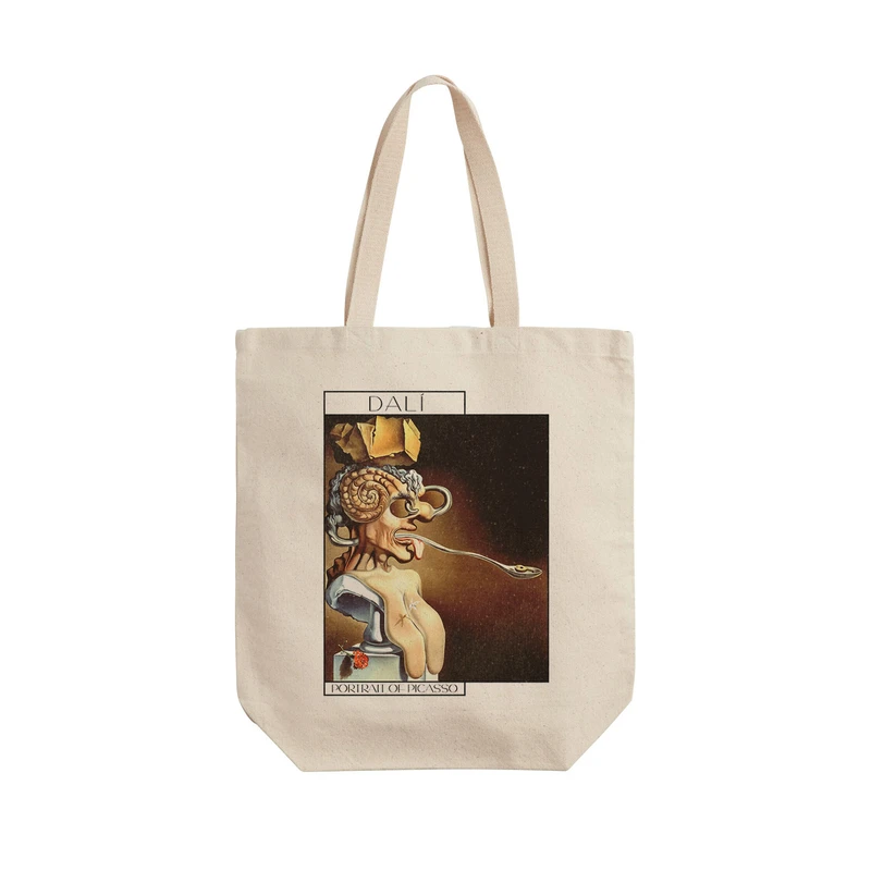ساک خرید ترمه طراحان ایده مدل پرتره پیکاسو از دالی کد art0744 - L