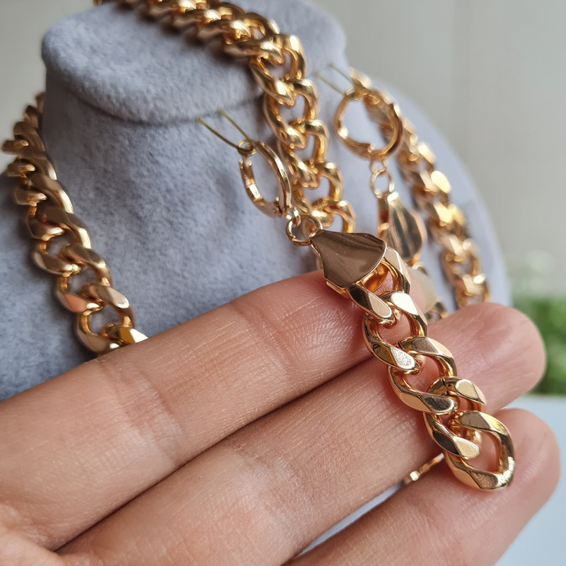 نیم ست زنانه زد جی جولری مدل زنجیری