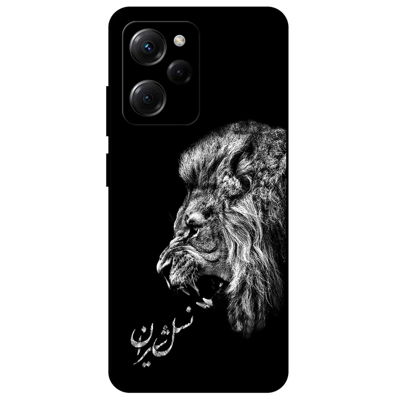 کاور مگافون طرح شیر مدل 1866 مناسب برای گوشی موبایل شیائومی Poco X5 Pro  