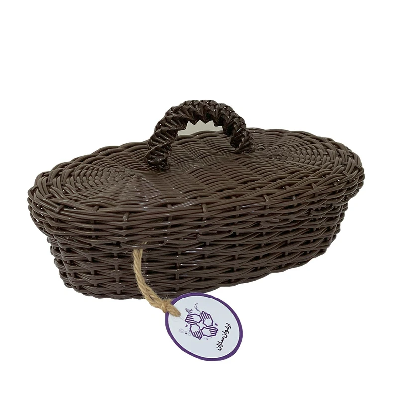 سبد حصیر بافی ارغوان سازان مدل زمرد