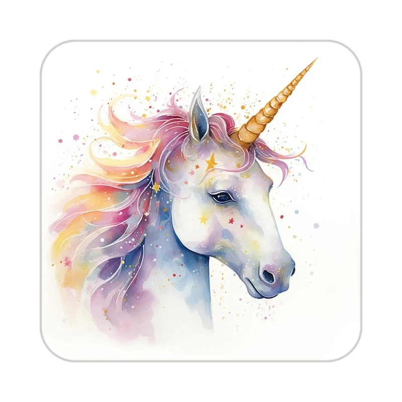 زیر لیوانی کاکتی طرح اسب تک شاخ و یونیکورن مدل mp31710