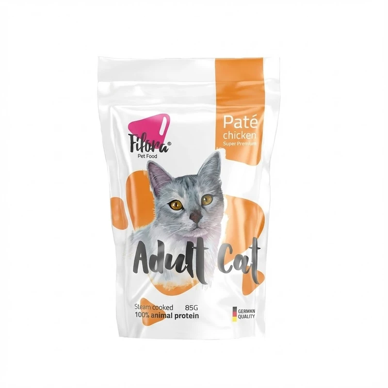 پوچ گربه بالغ فیفورا مدل Adult Cat Chicken Pate طعم مرغ وزن 65 گرم