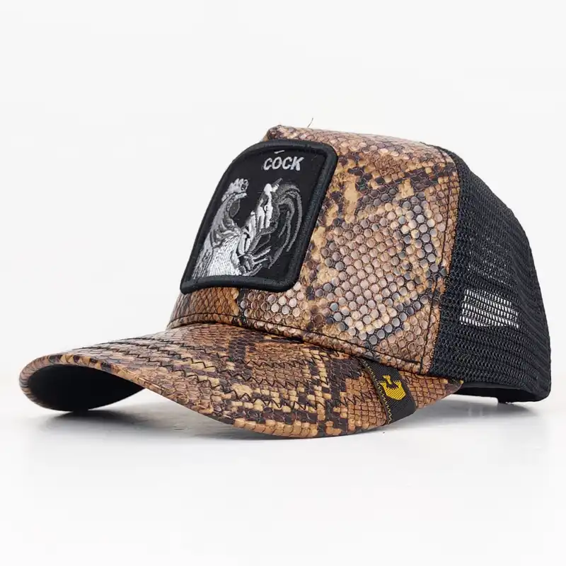 کلاه کپ گورین براز مدل پشت تور طرح خروس کد 1131