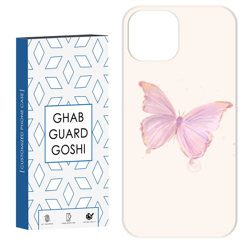 کاور قاب گارد گوشی طرح پروانه کد Dimo-336 مناسب برای گوشی موبایل اپل  IPHONE 12 / 12 PRO   