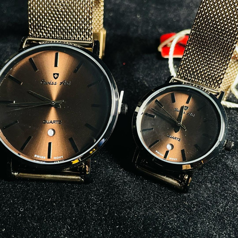 ست ساعت مچی عقربهای زنانه و مردانه سوئیس آرت مدل 620060/61-07