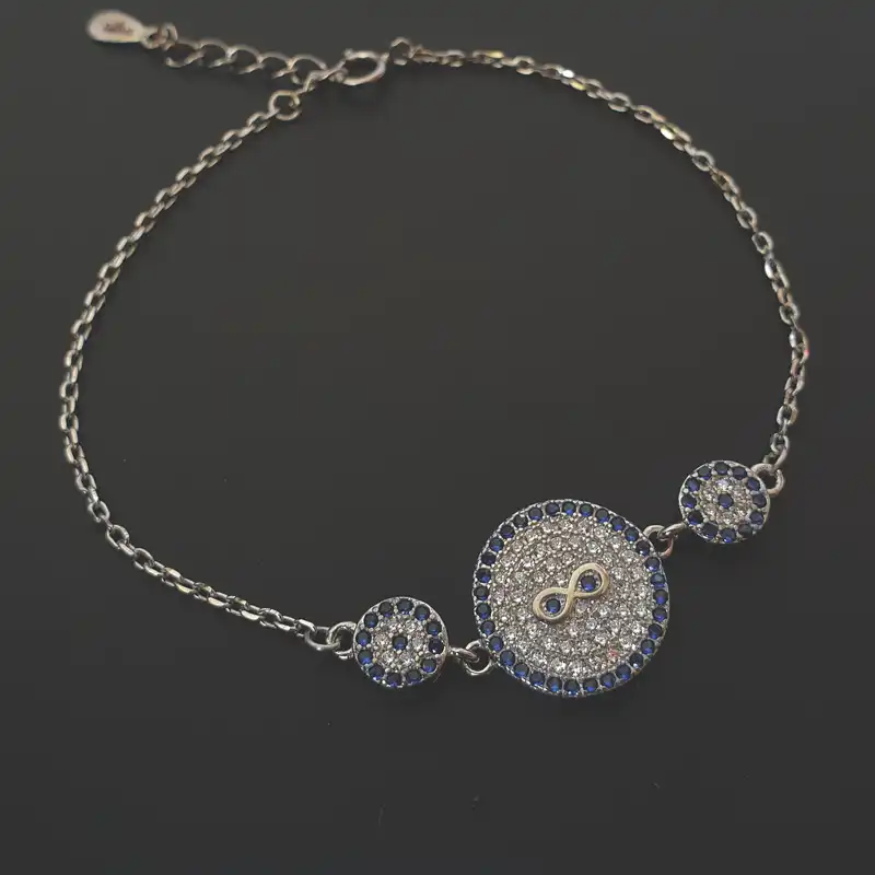 دستبند نقره زنانه مدل B77