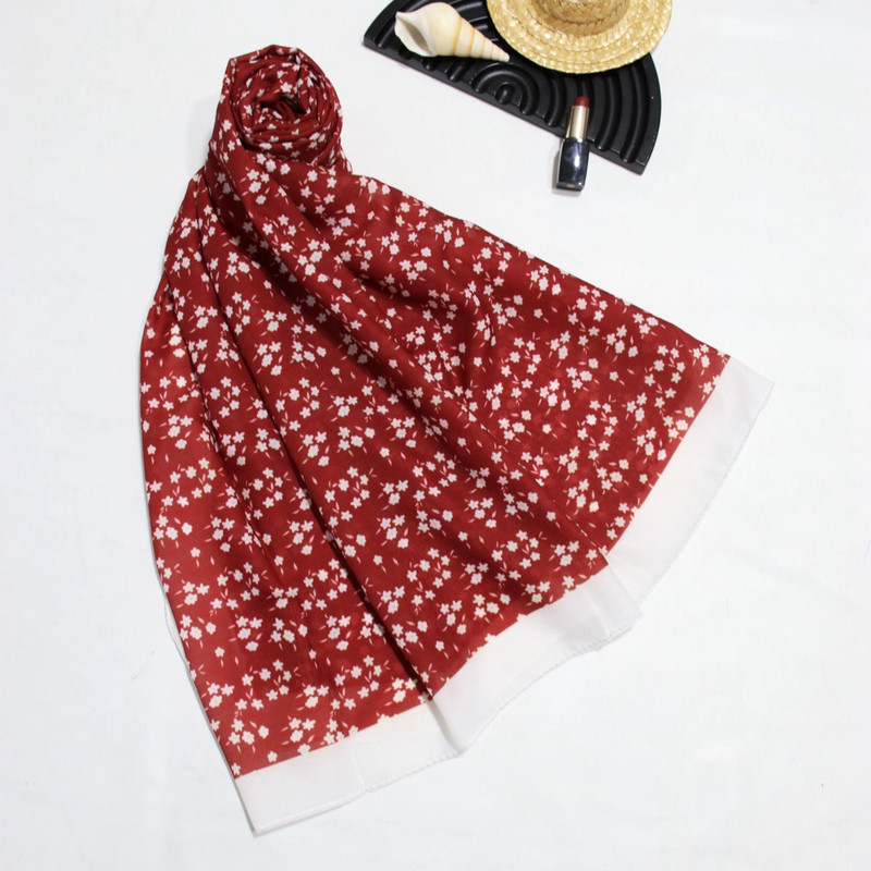 شال زنانه مدل نخی جدید طرح گل گلی کد ana-7063