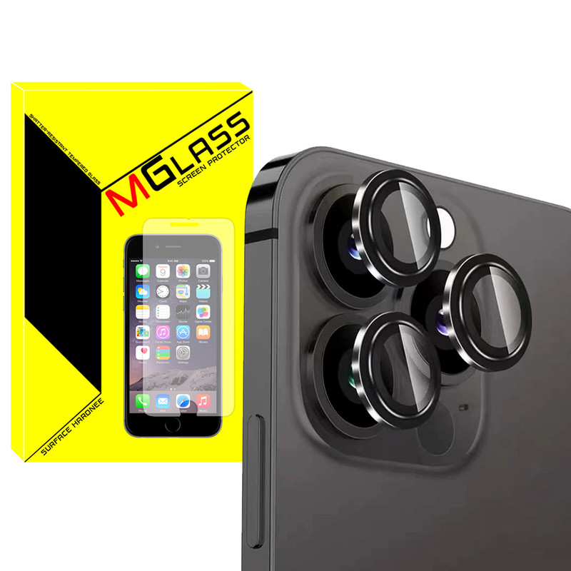 محافظ لنز دوربین ام گلس مدل Ring-Metal-MG مناسب برای گوشی موبایل اپل Iphone 15 Pro