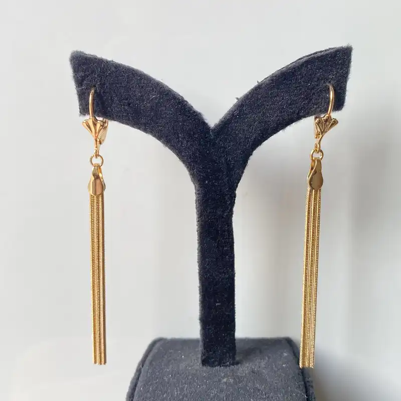 گوشواره زنانه ژوپینگ مدل ریش ریشی