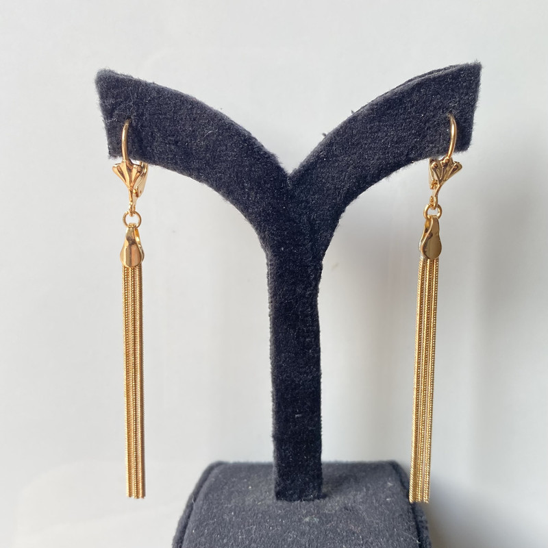 گوشواره زنانه ژوپینگ مدل ریش ریشی