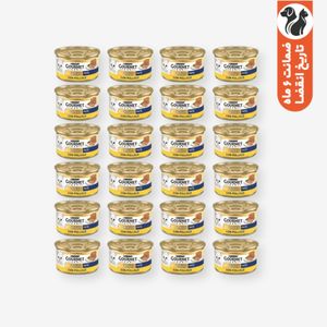 کنسرو گربه گورمت مدل سفارش ترکیه با طعم گوشت مرغ بسته 24 عددی