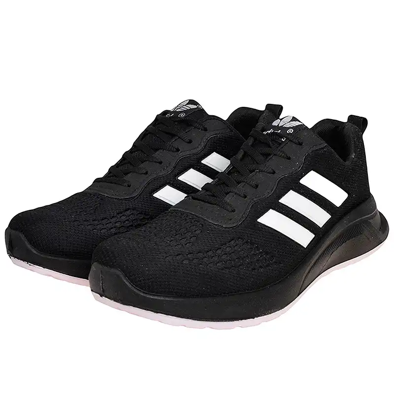 کفش پیاده روی مردانه مدل 254006733 رنگ مشکی سفید