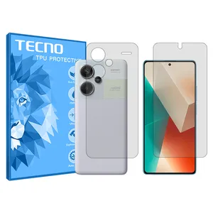 Tecno brand shockproof Hydrogel screen protector glass for Xiaomi Redmi Note 13 Pro Plus along with the back protector